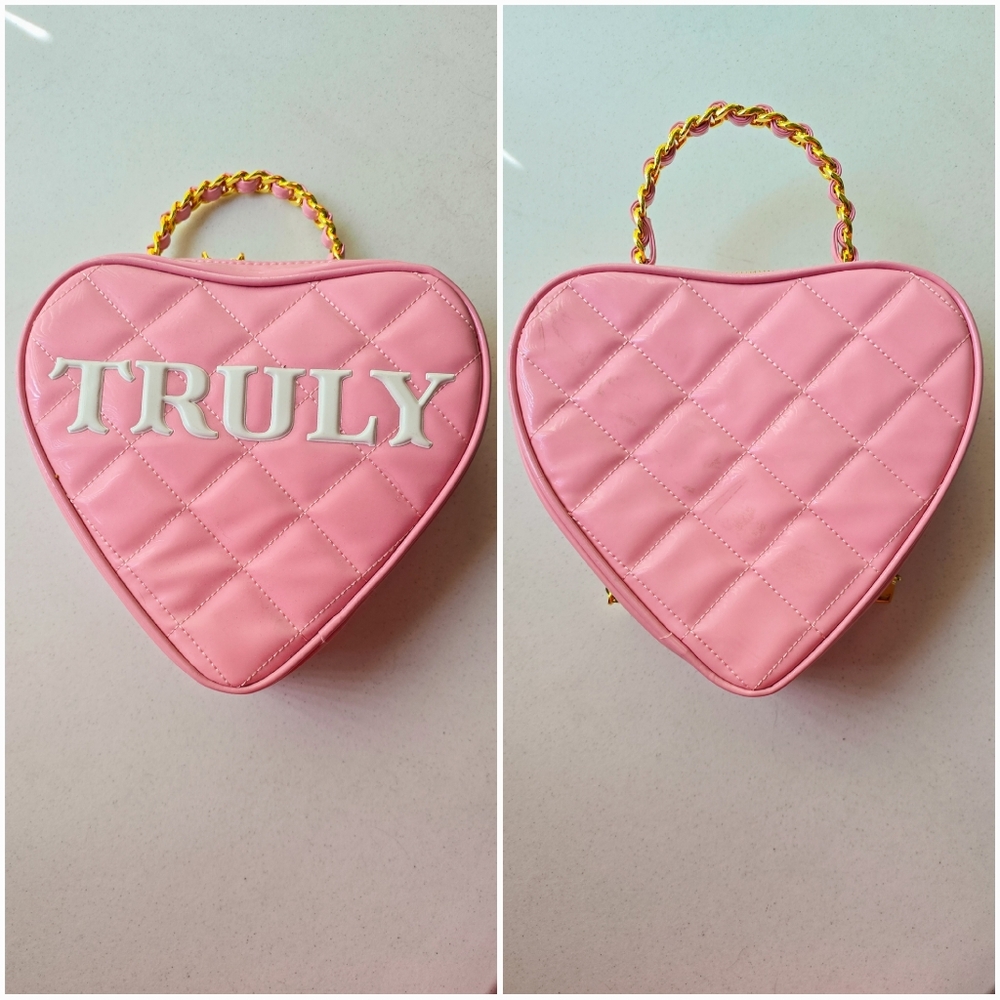 ⚠️SOLD⚠️ NEW Truly Beauty Pink Quilted Heart Handbag